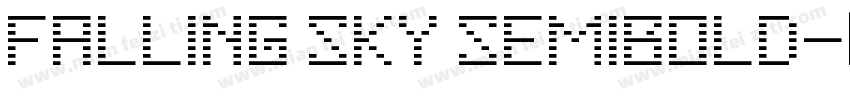 Falling Sky SemiBold字体转换